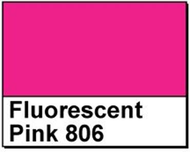 Picture of 1.5" Circle Thermal Transfer Labels, Fluorescent Pink 806