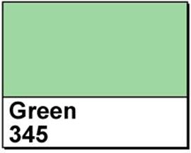 Picture of 3" X 1" Thermal Transfer Labels, Green 345, 3" Core, Perfed
