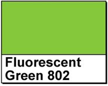 Picture of 4" X 3" Thermal Transfer Labels, Fluorescent Green 802, 3" Core