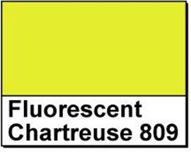 Picture of 1" Circle Thermal Transfer Labels, Fluorescent Chartreuse 809