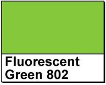 Picture of 1" Circle Thermal Transfer Labels, Fluorescent Green 802