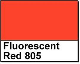 Picture of 1" Circle Thermal Transfer Labels, Fluorescent Red 805