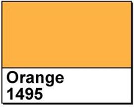 Picture of 1" Circle Thermal Transfer Labels, Orange 1495, 3" Core