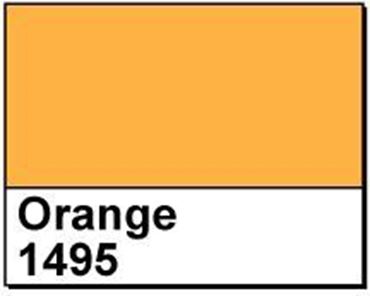 Picture of 1" Circle Thermal Transfer Labels, Orange 1495, 3" Core