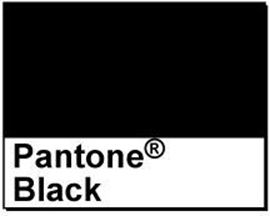 Picture of 1" Circle Thermal Transfer Labels, Pantone® Black, 3" Core
