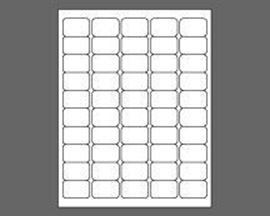 Picture of 1-1/2" X 1" Laser Labels, White, 50/Sheet