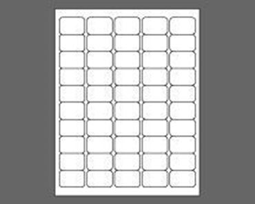 Picture of 1-1/2" X 1" Laser Labels, White, 50/Sheet