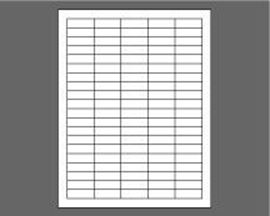 Picture of 1-1/2" X 1/2" Laser Labels, White, 100/Sheet