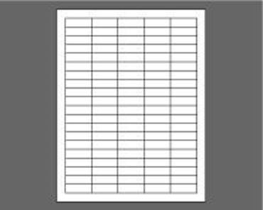 Picture of 1-1/2" X 1/2" Laser Labels, White, 100/Sheet