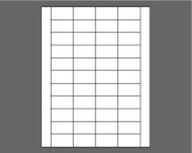 Picture of 1-3/4" X 1" Laser Labels, White, 44/Sheet