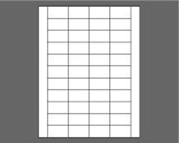 Picture of 1-3/4" X 1" Laser Labels, White, 44/Sheet
