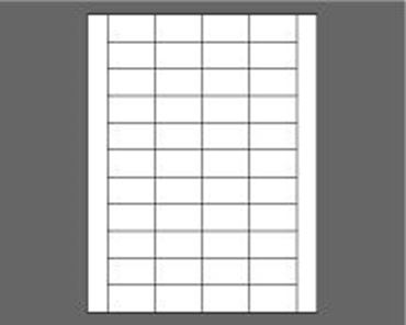 Picture of 1-3/4" X 1" Laser Labels, White, 44/Sheet