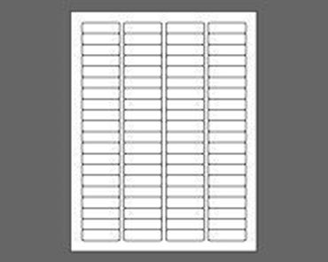 Picture of 1-3/4" X 1/2" Laser Labels, White, 80/Sheet