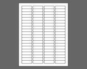 Picture of 1-3/4" X 1/2" Laser Labels, White, 80/Sheet (SHIPS FROM AZ)