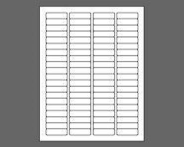Picture of 1-3/4" X 1/2" Laser Labels, White, 80/Sheet (SHIPS FROM CA)