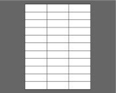 Picture of 2.833" X 1" Laser Labels, White, 33/Sheet