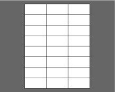 Picture of 2.833" X 1-3/8" Laser Labels, White, 24/Sheet