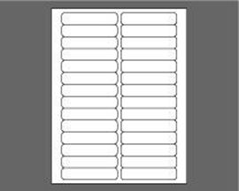 Picture of 3-1/2" X 3/4" Laser Labels, White, 28/Sheet