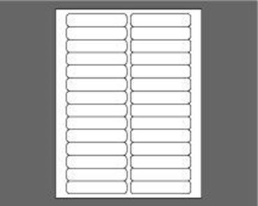 Picture of 3-1/2" X 3/4" Laser Labels, White, 28/Sheet