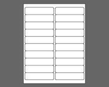 Picture of 4" X 1" Laser Labels, White, 20/Sheet