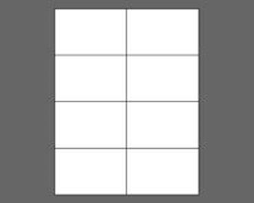 Picture of 4-1/4" X 2-3/4" Laser Labels, White, 8/Sheet