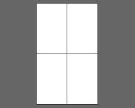 Picture of 4-1/4" X 7" Laser Labels, White, 4/Sheet