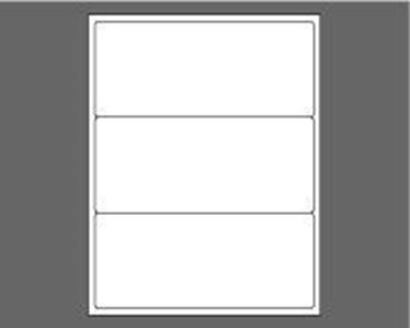 Picture of 8" X 3-1/2" Laser Labels, White, 3/Sheet (SHIPS FROM AZ)