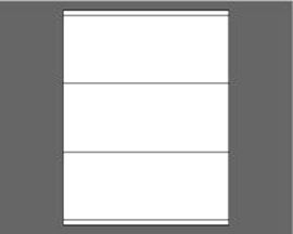 Picture of 8-1/2" X 3-1/2" Laser Labels, White, 3/Sheet