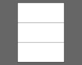 Picture of 8-1/2" X 3-2/3" Laser Labels, White, 3/Sheet