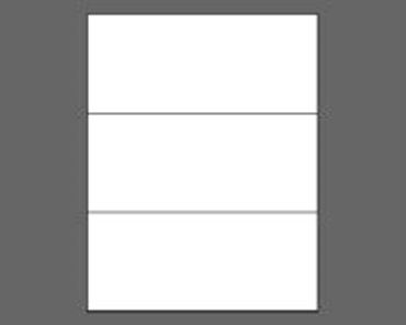 Picture of 8-1/2" X 3-2/3" Laser Labels, White, 3/Sheet