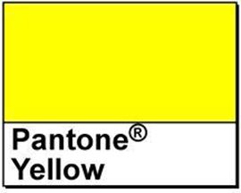 Picture of 4" X 4" Thermal Transfer Labels, Pantone Yellow, 3" Core (SHIPS FROM AZ)